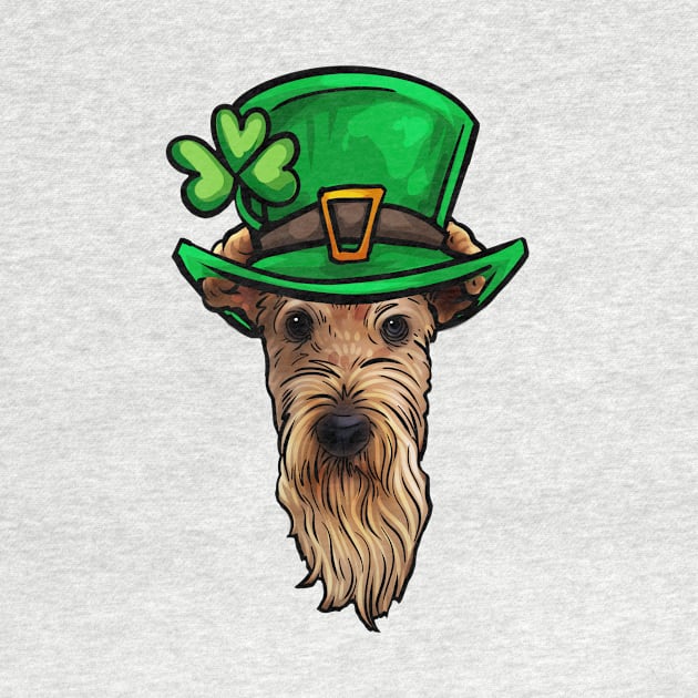 St Patricks Day Airedale Terrier by whyitsme